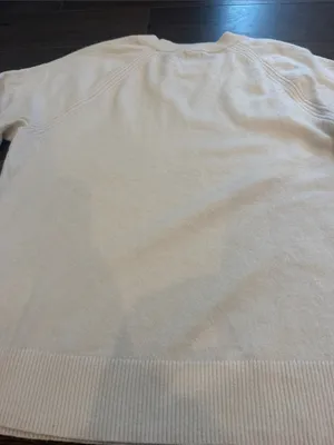 J. Crew Cream Crewneck Sweater Size Medium - C27-102 thumbnail 9