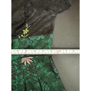 Red Lady Women Floral Lace Embroidery Mini Dress Size S Asian Tea Party Cocktail thumbnail 10