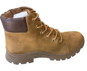 ICHIGO Women's Combat Boots 9.5 Tan Suede Lace Up Side Zip Lug Sole NIB thumbnail 1