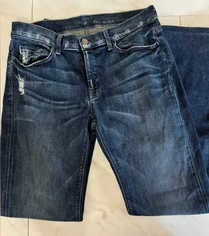 7 for all mankind stretch high waist bootcut distressed jean size 31 thumbnail 1