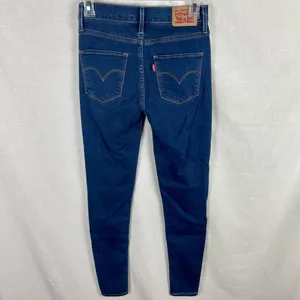 Levi’s 720 High Rise Super Skinny Blue Jeans thumbnail 2