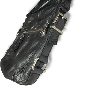 The Sak Iris Leather Hobo Bag‎ Soft Black Leather Charm Happy And Free Crossbody thumbnail 3