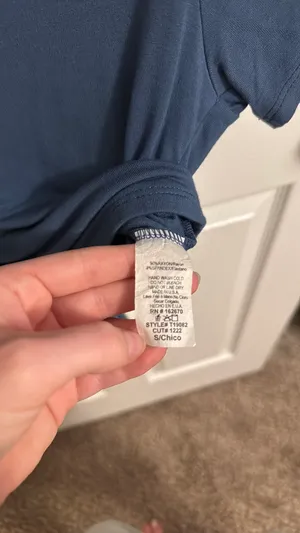 Open Back Baby Tee Blue thumbnail 2