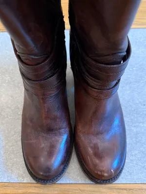 Freebird by Steven Wiley Rich Brown Leather Tall Boots Size 9 thumbnail 4