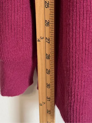 Free People Softly Structured Tunic Sweater in Berry Crush Size Medium Oversized thumbnail 9