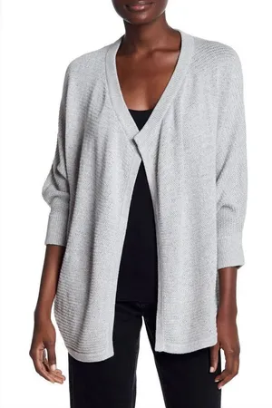 Madewell Seabank Heather Gray Open Front‎ Knit Cardigan Sweater Small thumbnail 1