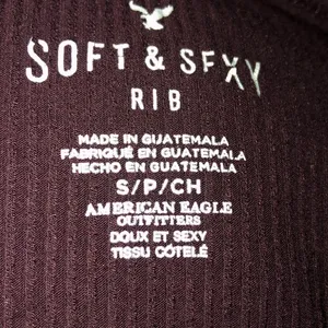American Eagle  soft & sexy ribbed knit caged tee thumbnail 5