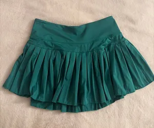 Gold Hinge green pleated skirt thumbnail 1