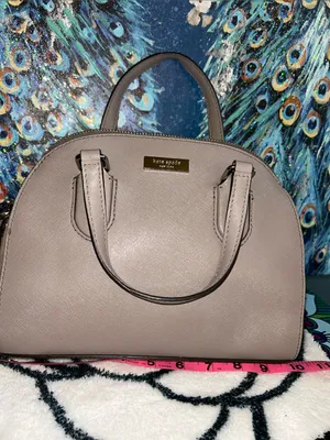 kate spade taupe Small dome satchel with gold Hardware & Removable Strap thumbnail 9