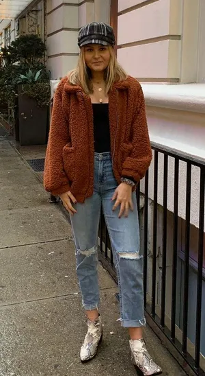 Hazel Boutique Fluffy Teddy Bear Coat thumbnail 1
