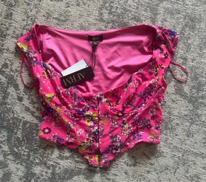 AFRM Revolve Top Floral Crop thumbnail 1