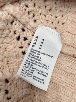 American Eagle Blush Pink Pointelle Knit Sweater thumbnail 3