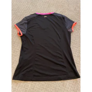 FILA Sport Performance Black V-Neck Short Sleeve Top thumbnail 2