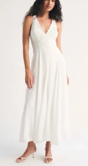 Abercrombie Lace Trim Flowy Maxi Dress thumbnail 1