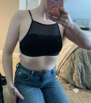 Aerie Black Lace Bralette thumbnail 6