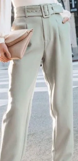 OVI High waist belted pocketed pants size M thumbnail 1
