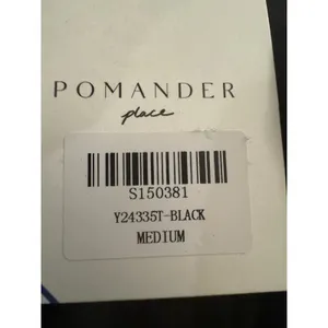 Pomander Place Ares Dress Linen Puff Short Sleeve Mini Black Size Medium thumbnail 7