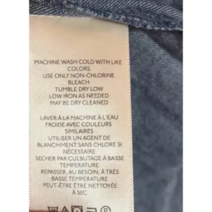 Free People $148 NWT We The Free Blue Denim Button-Up Collared Long Sleeve Top M thumbnail 8