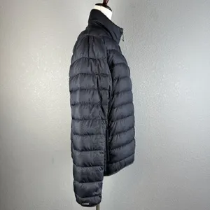 Eddie Bauer Womens EB650 Packable Down Puffer‎ Jacket S Small Charcoal Gray thumbnail 6