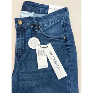 WORKSHOP Republic Jeans Size 6 Dark Blue High Rise Cuffed Skinny Ankle Stretch thumbnail 10