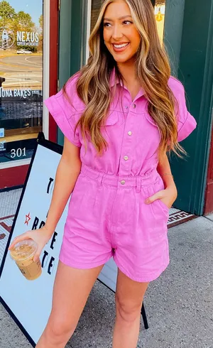 idem Ditto Denim Utility Romper thumbnail 1