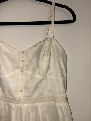 American Eagle Cream Lace Dress thumbnail 3