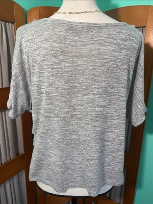 Miss Me Grey Short Sleeve Embellished Boho Tee thumbnail 8