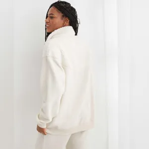 Aerie Hometown Holiday Quarter Zip Sweatshirt Size XS Sherpa Oversized Cozy thumbnail 2