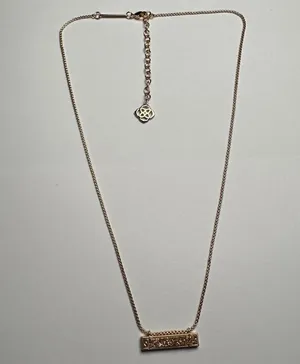 Kendra Scott Leanor Druzy Pendant Rose Gold Tone Necklace Adjustable Length thumbnail 1