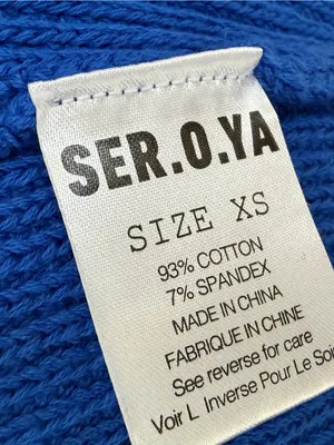 SER.O.YA Royal Blue Maxi Belted Knit Cardigan XS NWT thumbnail 9
