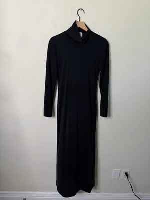 MISA Los Angeles‎ LIV Dress Long Sleeve Mock-neck Midi Women’s Size S thumbnail 3