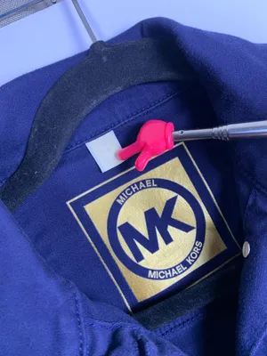Michael Kors Denim Jacket Womens M Dark Blue Stretch Trucker Button Front thumbnail 11
