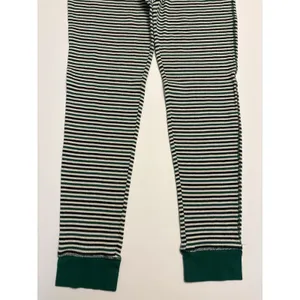 Victoria's Secret Pajama Set Women L Green Striped Thermal Lounge Sleepwear Set thumbnail 10