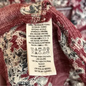Free People Smooth Talker Tunic Mini Dress Women Floral Boho Chic Cottagecore thumbnail 6