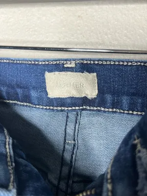 Mother The Hustler Ankle High Rise Flare Crop Jeans in Heirloom Size 26 thumbnail 8