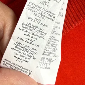 Alo Yoga W51024R Red High Rise Ribbed Waist Capri Leggings Small HO25 thumbnail 3