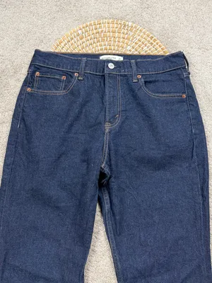 Abercrombie & Fitch Women’s High Rise Boot Cut Jeans in Dark Blue 30 thumbnail 4