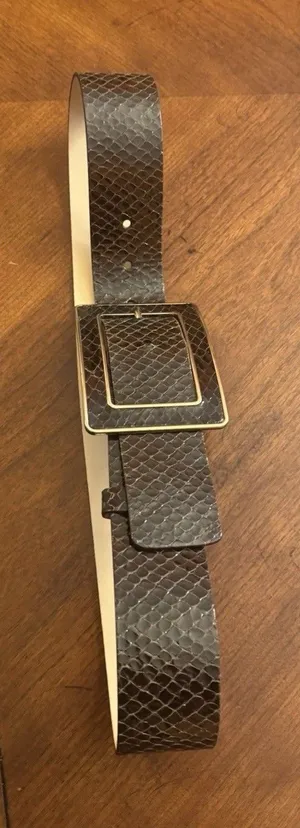 Banana Republic Leather Snakeskin Belt Sz S Made In Italy thumbnail 1