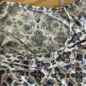 American Eagle Outfitters Geometric Print Camisole - Blue and White thumbnail 2