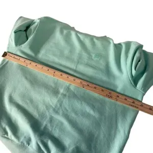 Fila Womens French Terry Crewneck Sweatshirt Size S Pastel Mint Green Pullover thumbnail 11