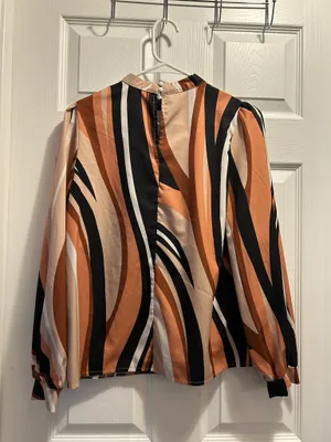 SheIn Brown business casual shirt thumbnail 2