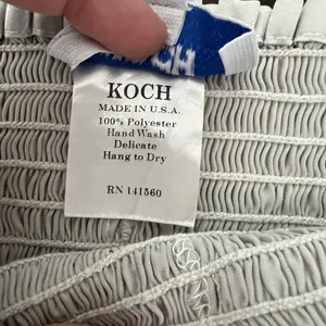 KOCH Erica Shorts Women's‎ Size Small Skirt Skort Pleated Silver Gray Pull On thumbnail 10