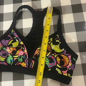 Zumba Women’s Zmoji Mesh Insert Sports Bra Colorful Workout Aerobics Small thumbnail 12