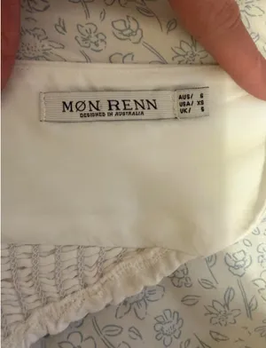 Mon Renn white mini dress Size XS thumbnail 2