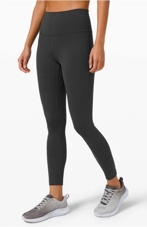 Lululemon Wunder Train High-Rise Tight 25" in Heathered Graphite Grey thumbnail 1