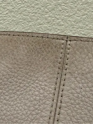 COACH F34823 Chalk Light Gray Pebbled Leather Mae File Crossbody Bag thumbnail 14