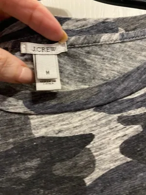 J. Crew Gray Camo Short Sleeve Tee thumbnail 6