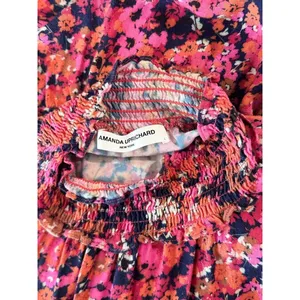 Amanda Uprichard Womens Dress Pink Nadia Mini Floral Sleeveless A Line Large thumbnail 4
