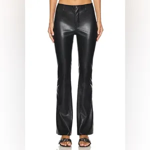 We the free LEVEL UP VEGAN‎ SLIT PANTS IN BLACK BY FREE PEOPLE size 25 thumbnail 2