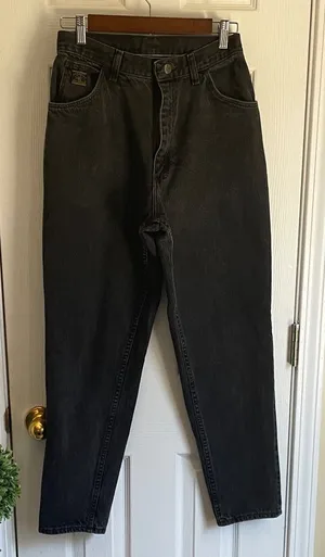 Wrangler Vintage Women's Black Relaxed Jeans thumbnail 1